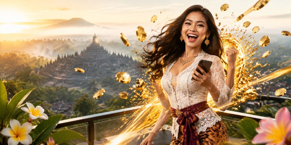 Ilustrasi aplikasi casino di ponsel dengan tampilan berbagai permainan