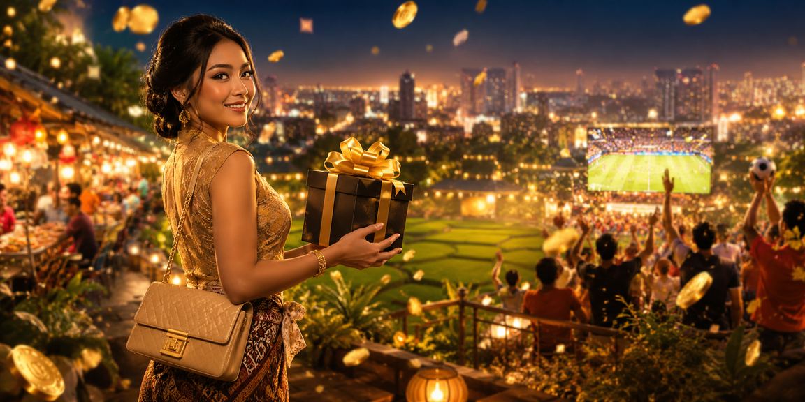 Suasana malam penuh cahaya neon di pasar Vietnam dengan pemain menikmati casino betting