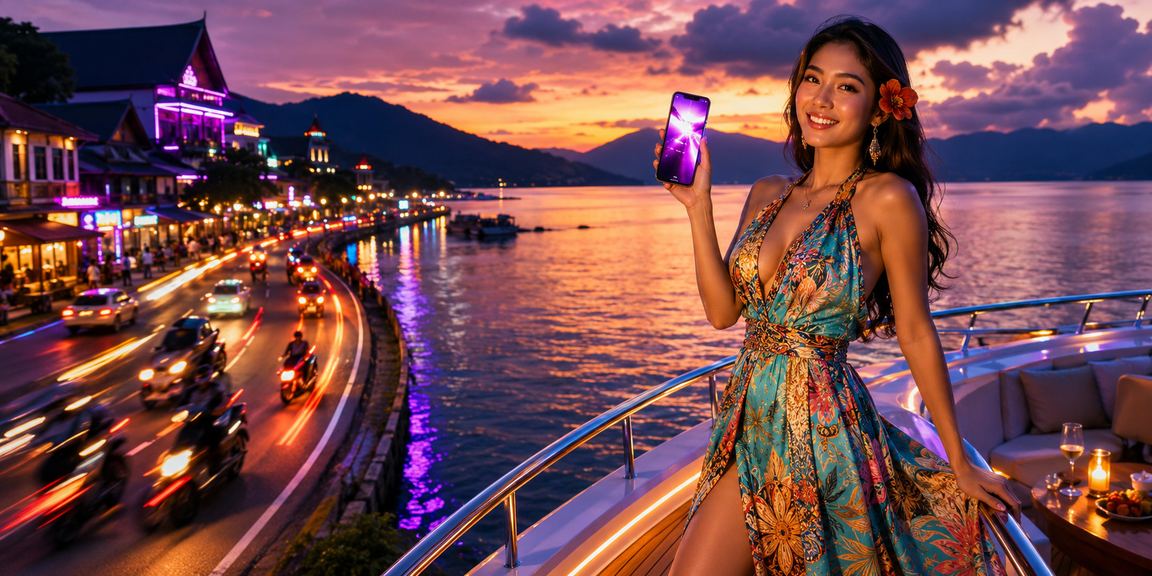 Tampilan casino neon di layar ponsel dengan akses mobile yang mudah dan antarmuka responsif